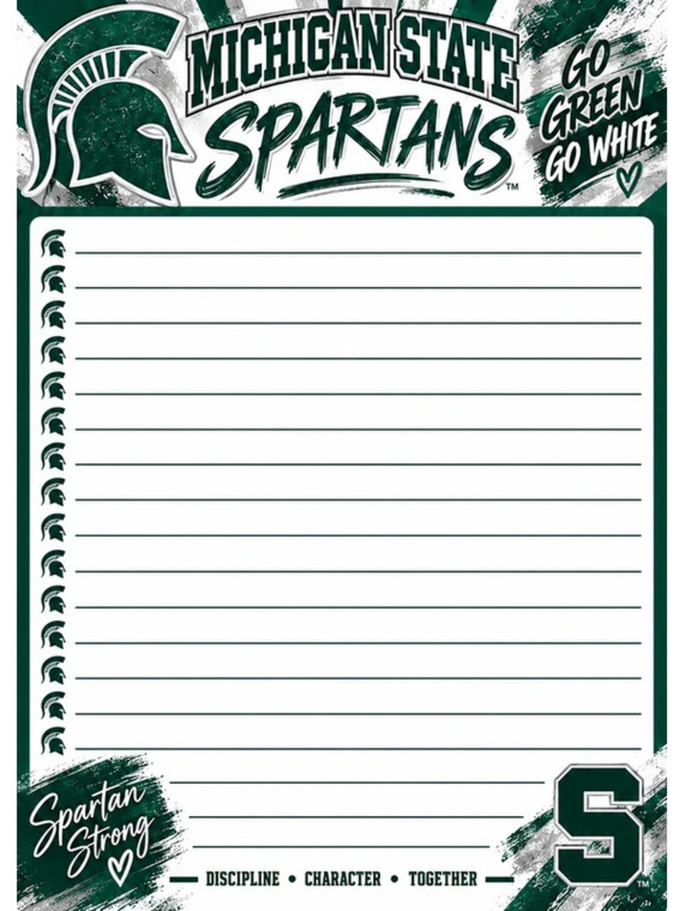 Michigan State Spartans Inspired 5x7 Notepad |